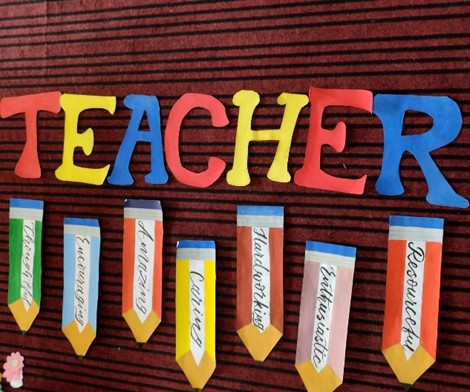 Paper art by students