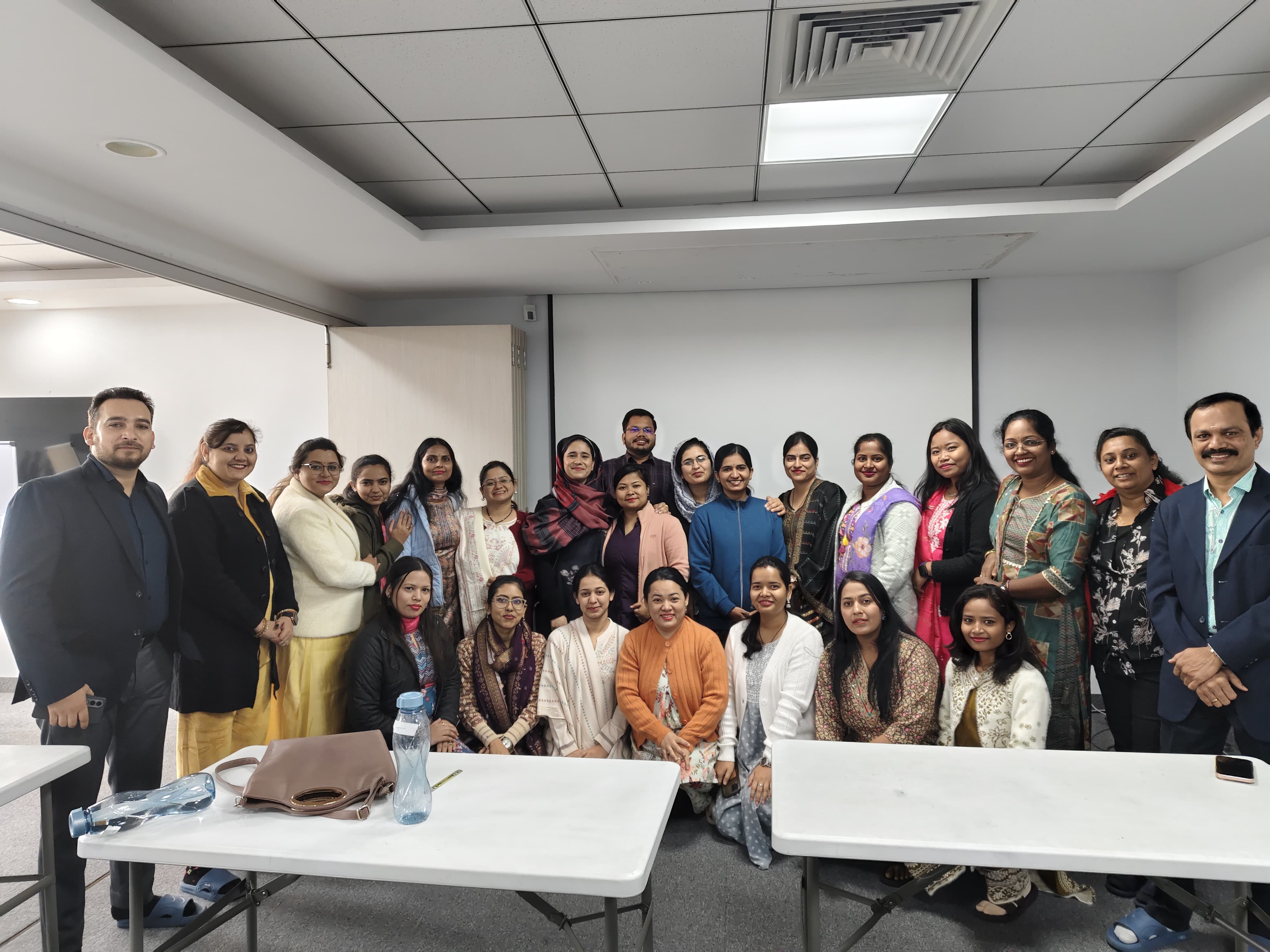 Mrs. Nazakat Manzoor and Mrs. Rimsha Rashid (Assistant Professors, RCON) at NSRC SGT Gurgaon