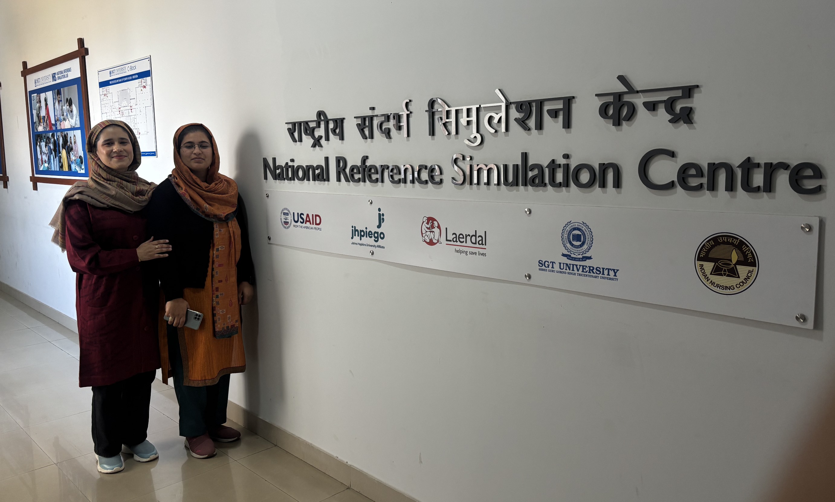 Mrs. Nazakat Manzoor and Mrs. Rimsha Rashid (Assistant Professors, RCON) at NSRC SGT Gurgaon