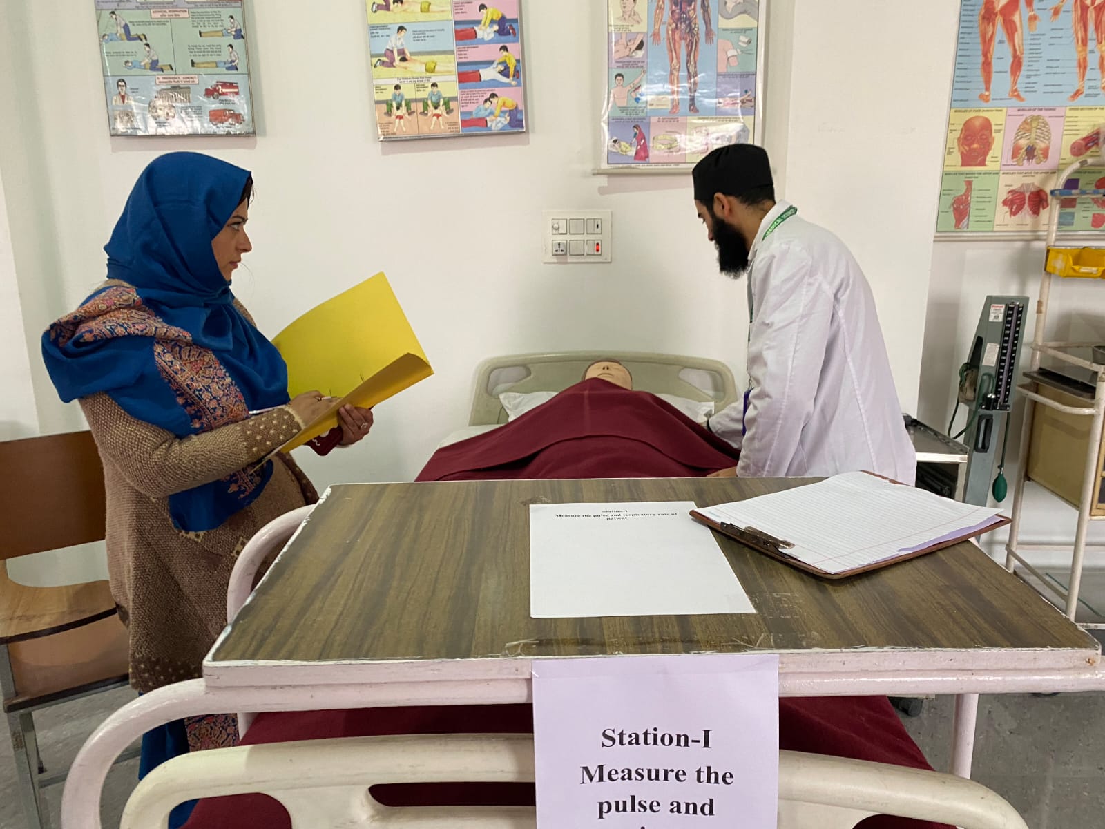 OSCE/OSPE was organized by Mrs. Rimsha, Mr. Neeraj and Mr. Mudasir.