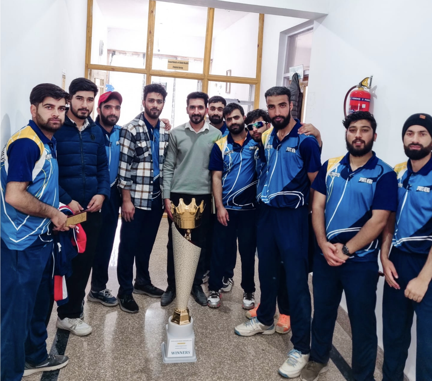 Winners posing with Mr. Neeraj Nawaz