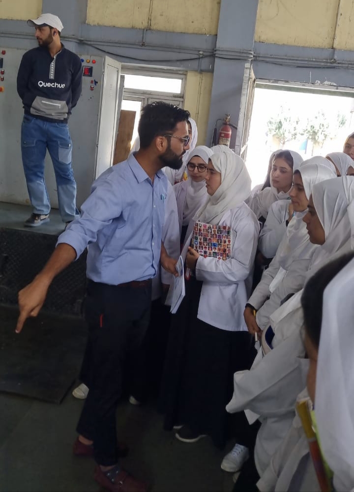 Mr. Aqib Rashid with Students