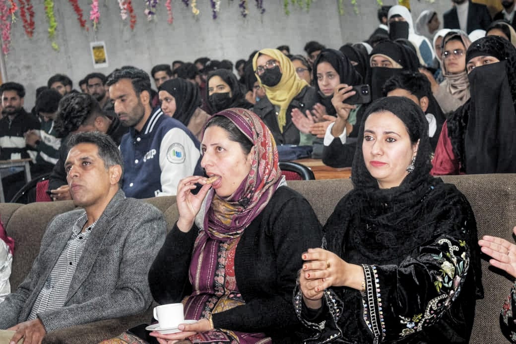 Esteemed guest Mr. Sajad Shafi Wani during the event