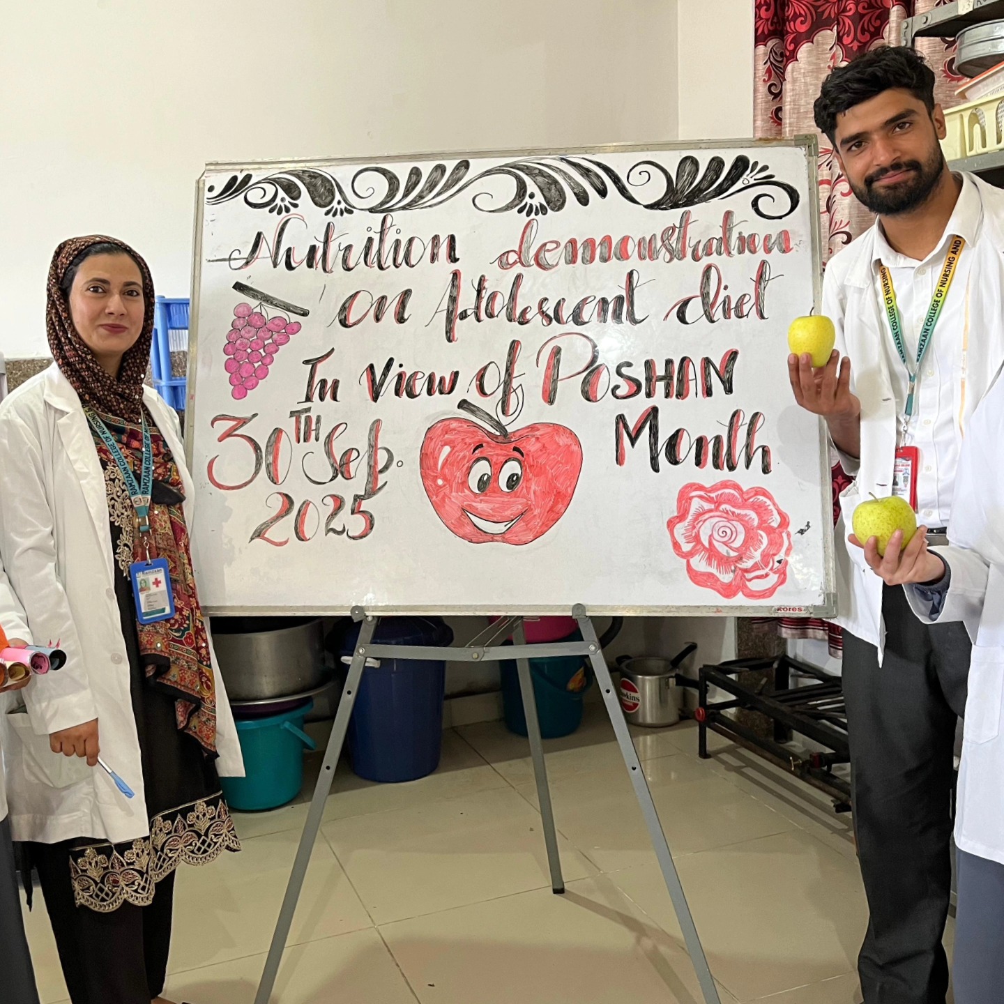 Nutrition demonstration on adolscent diet (Poshan Month) 2025